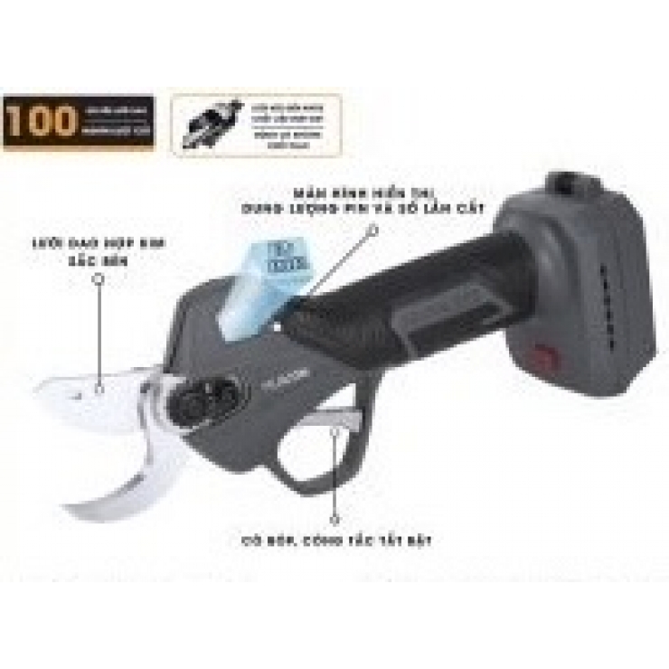 Kéo cắt cành 30mm Pin 21V Hukan HM21 G2PR3030BL Brushless