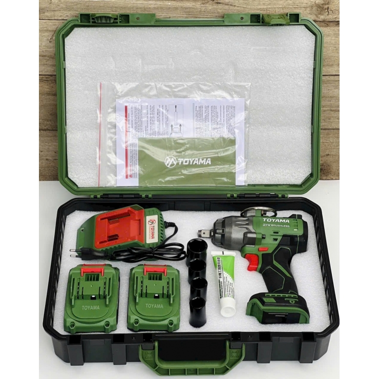 Máy siết bulong 1000Nm Pin 21V Toyama B-1000BL Brushless