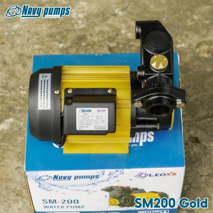 Máy bơm nước 375W đẩy cao 30m Navy SM200 Gold Series