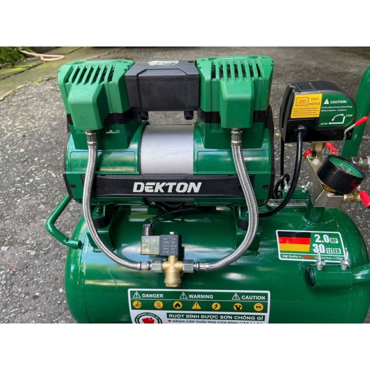 Máy nén khí 30 lít không dầu Dekton DK-AC3930PRO 2.0Hp