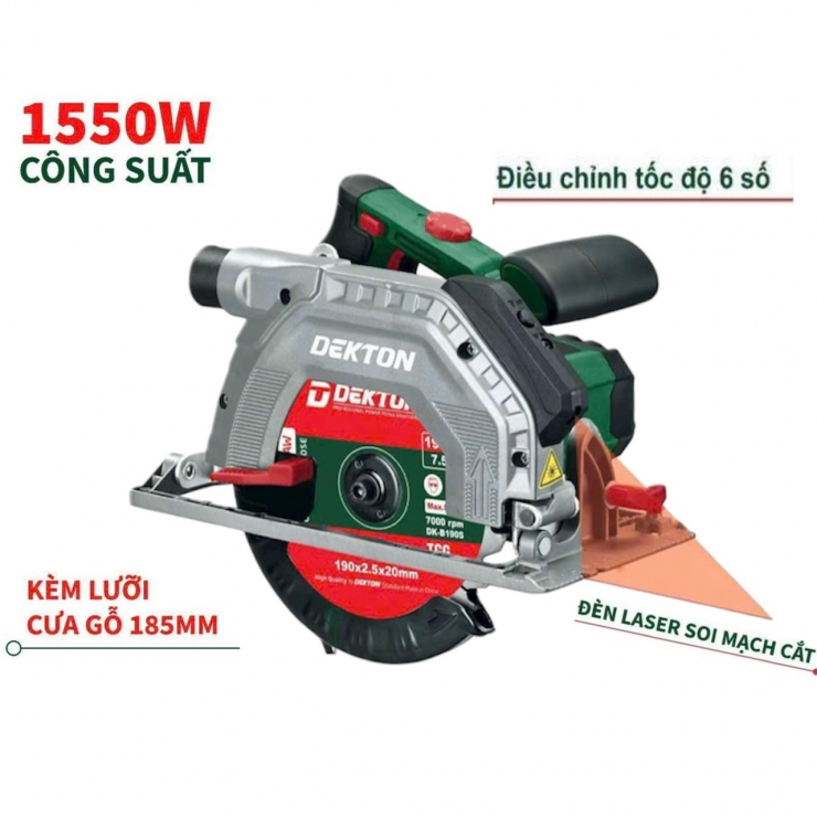 Máy Cưa Gỗ Dekton DK-CG190Plus ( 1500W )