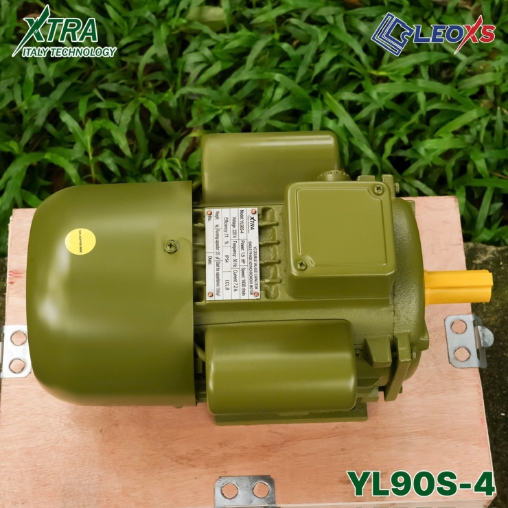 Motor Điện 1 pha 1.5Hp XTRA YL90S-4 ( 220V - 1.1Kw  )