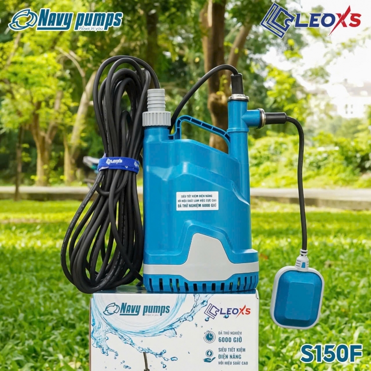 Máy bơm chìm nhựa 150W Navy S150F ( có phao )