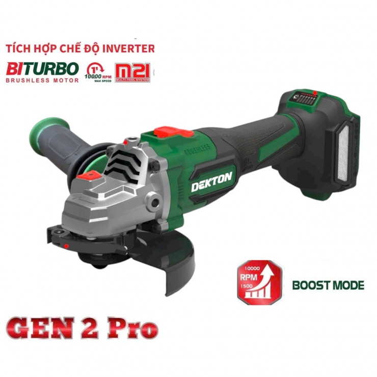 Máy mài Pin 21V Dekton M21-AG100PROMAX Inverter BOOST