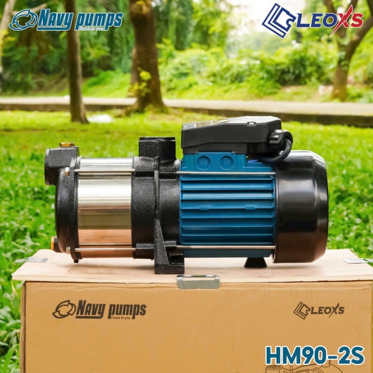 Máy Bơm Ly Tâm Trục Ngang NAVY HM90-2S ( 0.45kW - 2 tầng cánh )