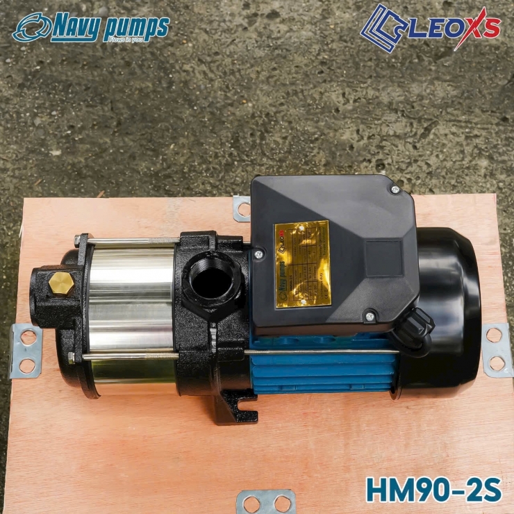 Máy Bơm Ly Tâm Trục Ngang NAVY HM90-2S ( 0.45kW - 2 tầng cánh )
