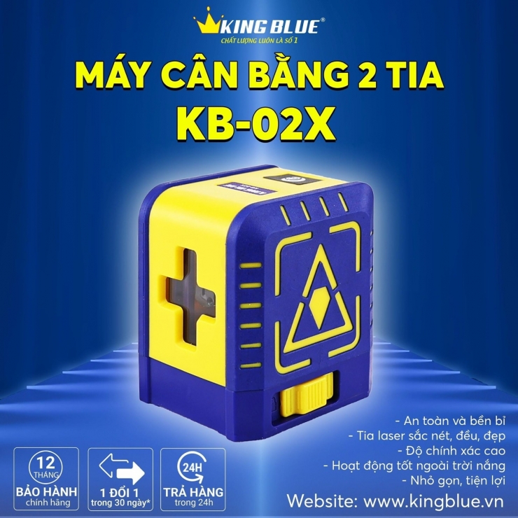Máy Cân Bằng Laser 2 tia xanh Kingblue KB-02X