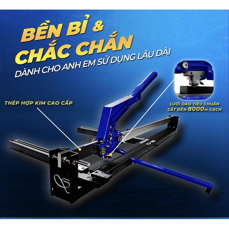 Bàn cắt gạch tay 1 mét KINGBLUE CG-1000