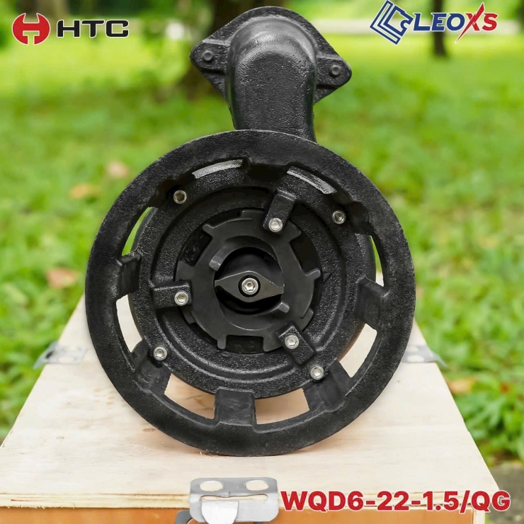 Máy bơm chìm INOX 1.5kW HTC WQD6-22-1.5-QG ( có lưỡi cắt rác )