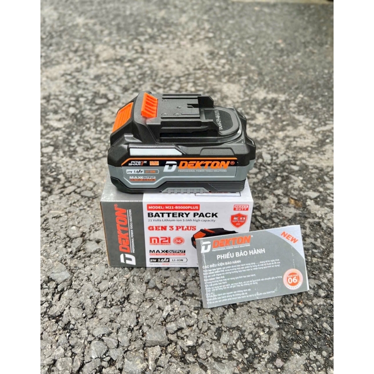 Pin DEKTON B5000PLUS 10cell 5Ah