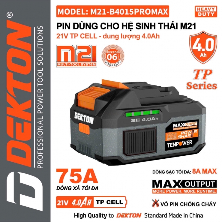 Máy cắt góc Pin 21V Dekton M21-CN210PLUS