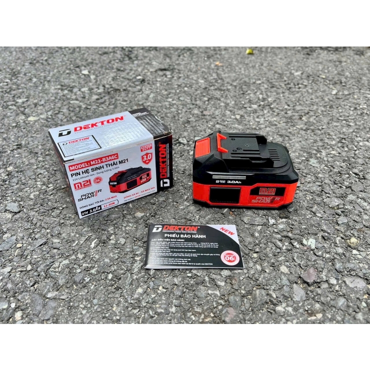 Pin 21V 3.0Ah Dekton M21-B3A6C 