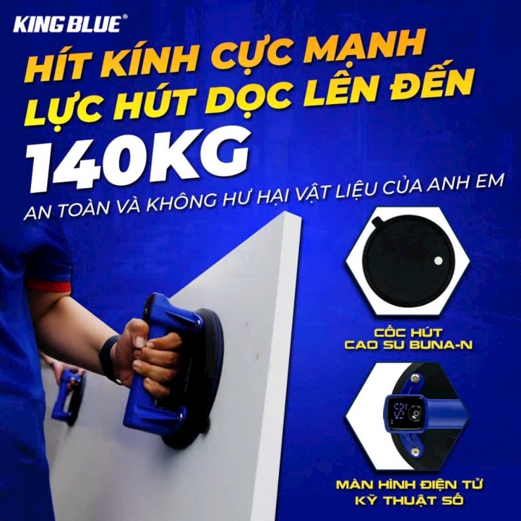 Hít kính , gạch điện tử KINGBLUE HKE-200 ( 1 cái )