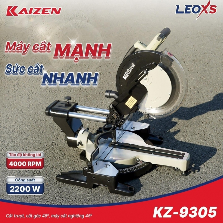 Máy cắt nhôm trượt 305mm Kaizen KZ-9305