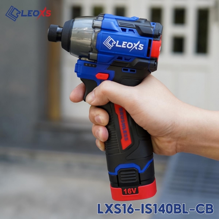 Combo máy bắt vít Pin 16V LEOxs LXS16-IS140BL 