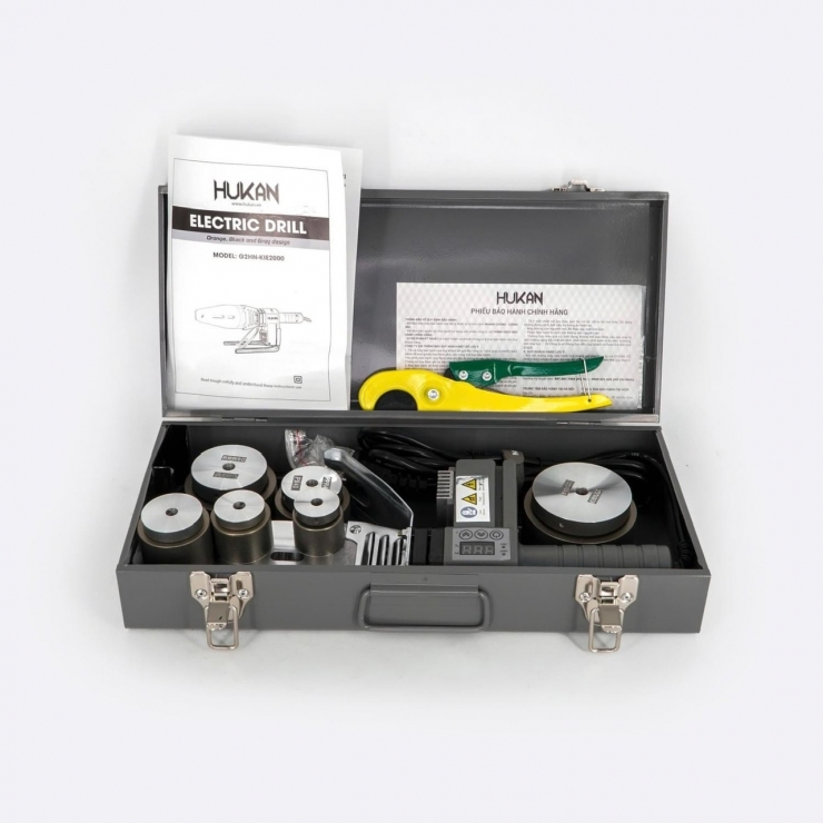 Máy hàn ống nhựa 1600W Hukan G2HN-KIE2000 ( (Φ) 20 - 63mm