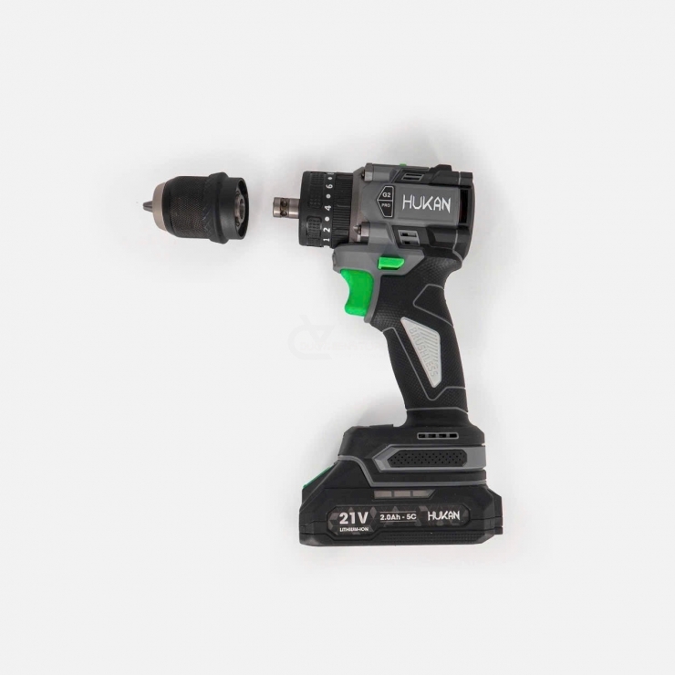 Máy khoan Pin 10mm Hukan HK-G2C-K7 ( 2 trong 1 )
