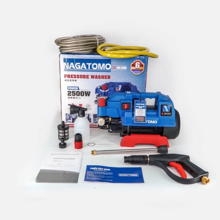 Máy rửa xe chỉnh áp  2500W NAGATOMO RX-N35