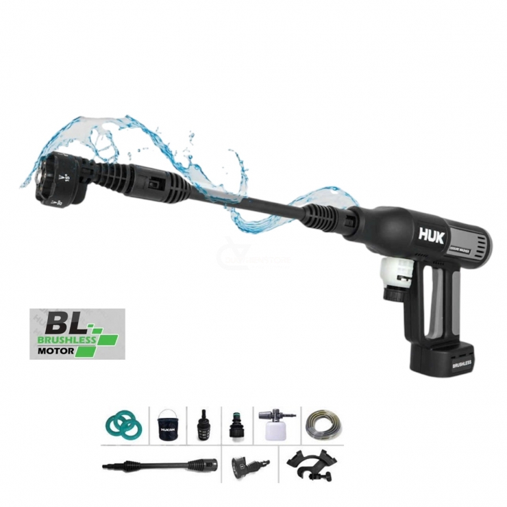 Máy rửa xe Pin 21V Hukan HM21-G3BL-RP7 Brushless ( 4 cấp chỉnh tốc )