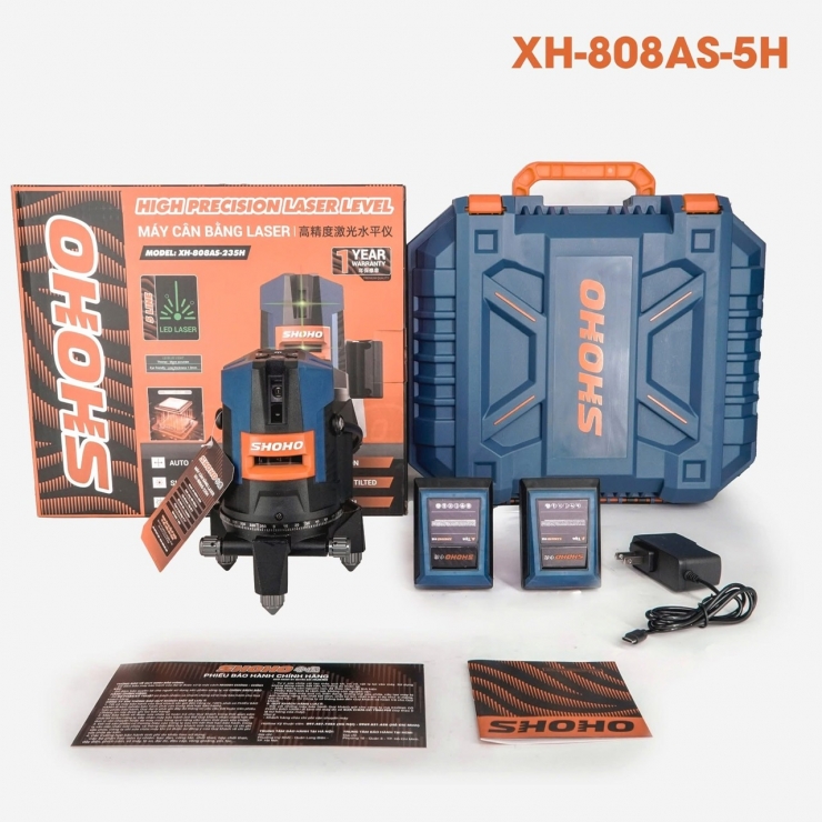 Máy cân bằng Laser 5 tia xanh SHOHO XH-808AS-235H