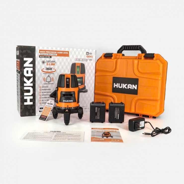 Máy cân bằng Laser 5 tia xanh Hukan G1-T88