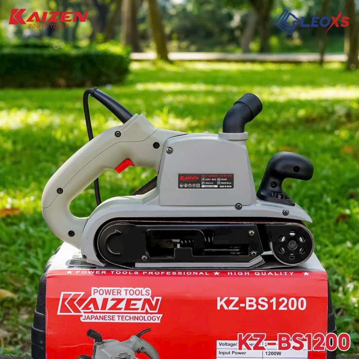Máy chà nhám tăng 1200W Kaizen KZ-769A 100x610mm