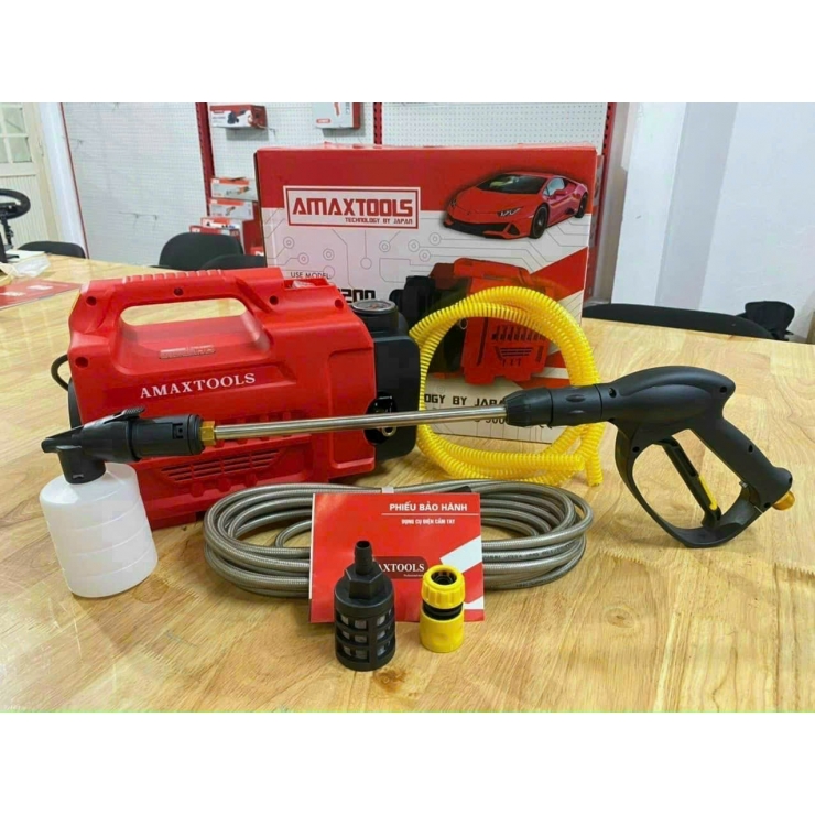 Máy rửa xe áp cao 3.2kW Amaxtools AM-3200 Chỉnh Áp