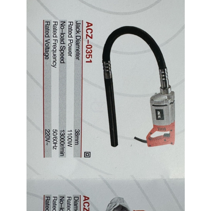 Máy đầm dùi bê tông 1m2 35mm ACZ-0351