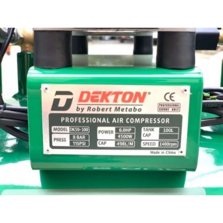 Máy nén khí không dầu 100 lít Dekton DK-AC59100 ( 1p35s đầy bình )