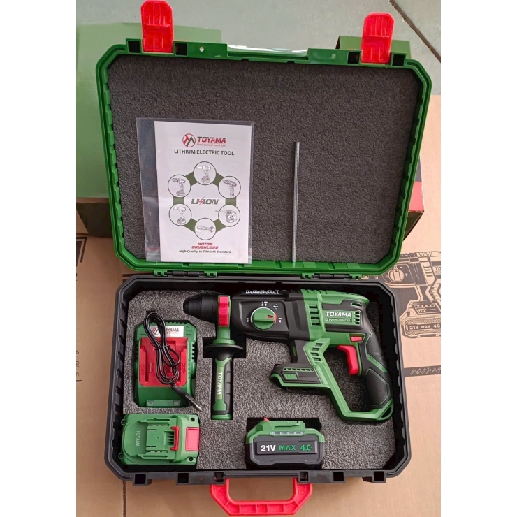 Máy khoan bê tông Pin 21V Toyama BT-03 Brushless