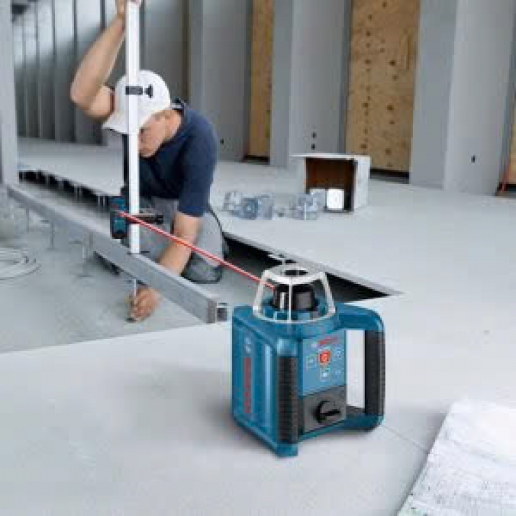 Máy định vị laser xoay 300m Bosch GRL 300 HVG Set Professional