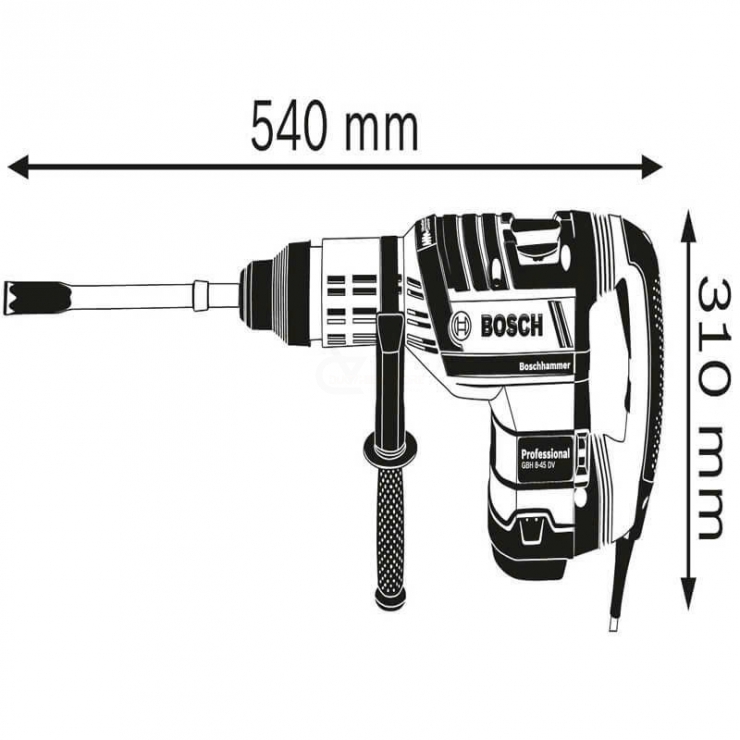 Máy khoan búa 1500W Bosch GBH 8-45 D Professional