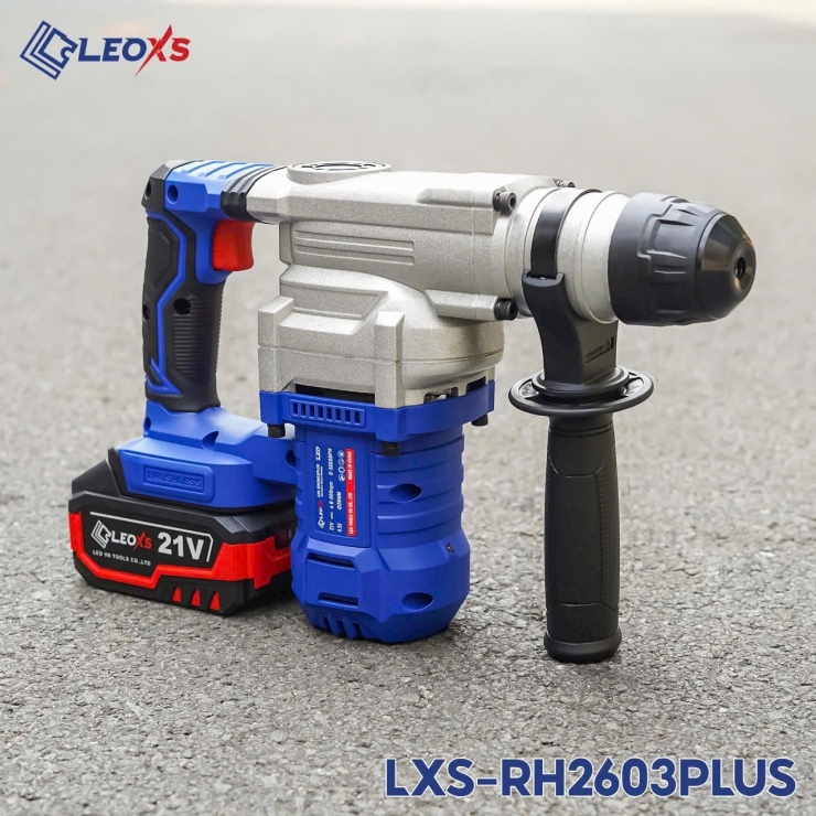 Máy khoan đục Pin 21V LEOxs LXS-RH2603Plus  dòng Hammer