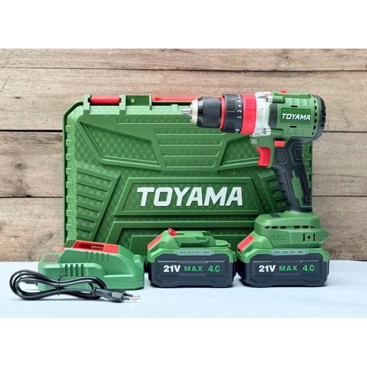 Combo Máy Khoan Pin 21V Toyama Z-10 Brushless 95Nm