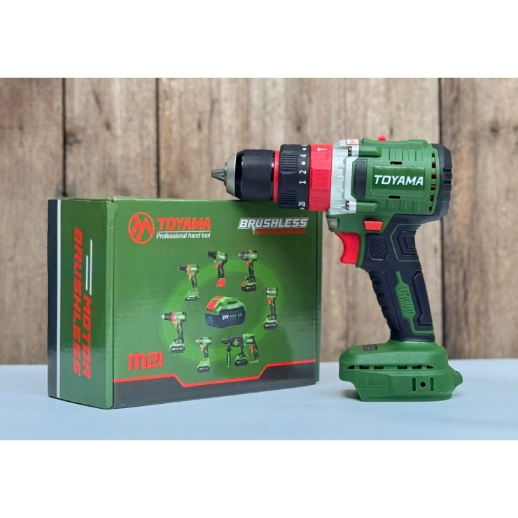 Combo Máy Khoan Pin 21V Toyama Z-10 Brushless 95Nm