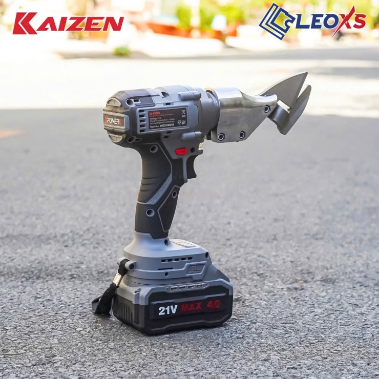 Kéo cắt tôn 1.2mm Pin 21V Kaizen KZ-CT120 Brushless