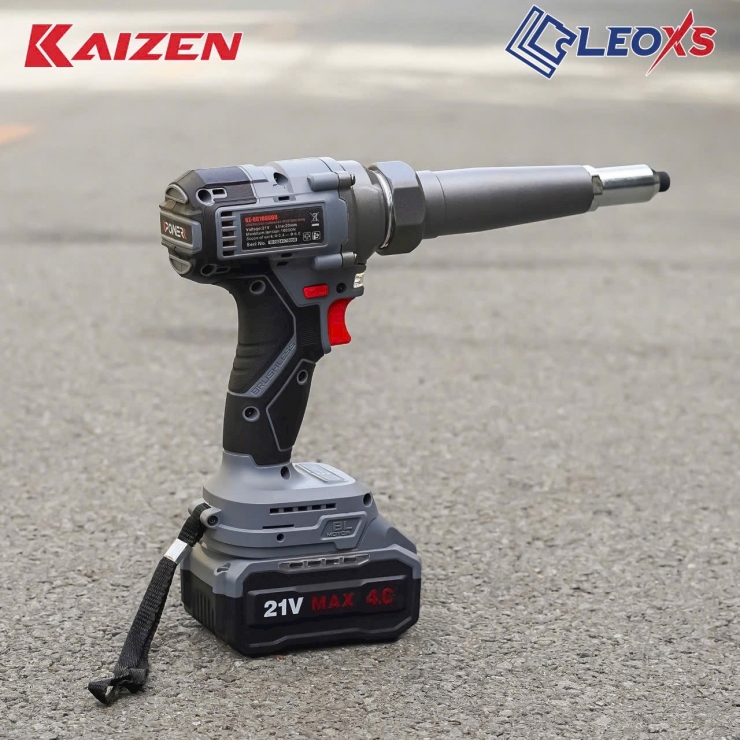 Máy rút rive Pin 21V Kaizen KZ-RG10000N Brushless (Φ) 2.4 - 4.8mm