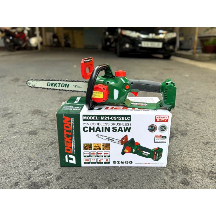Máy cưa xích Pin 21V Dekton M21-CS12BLC Brushless 12inch