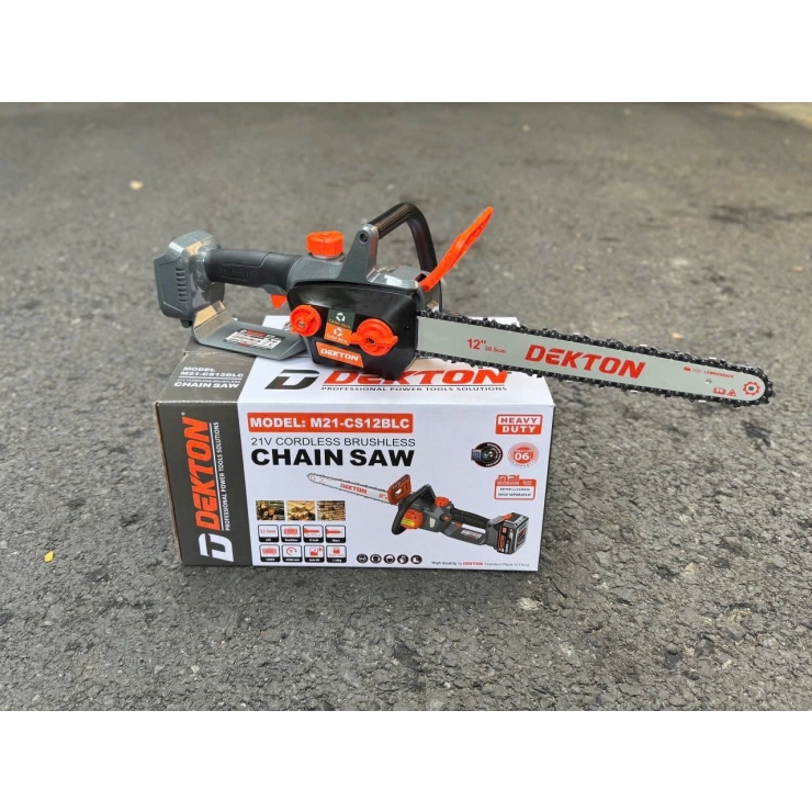 Máy cưa xích 12inch Pin 21V Dekton M21-CS12BLC Brushless
