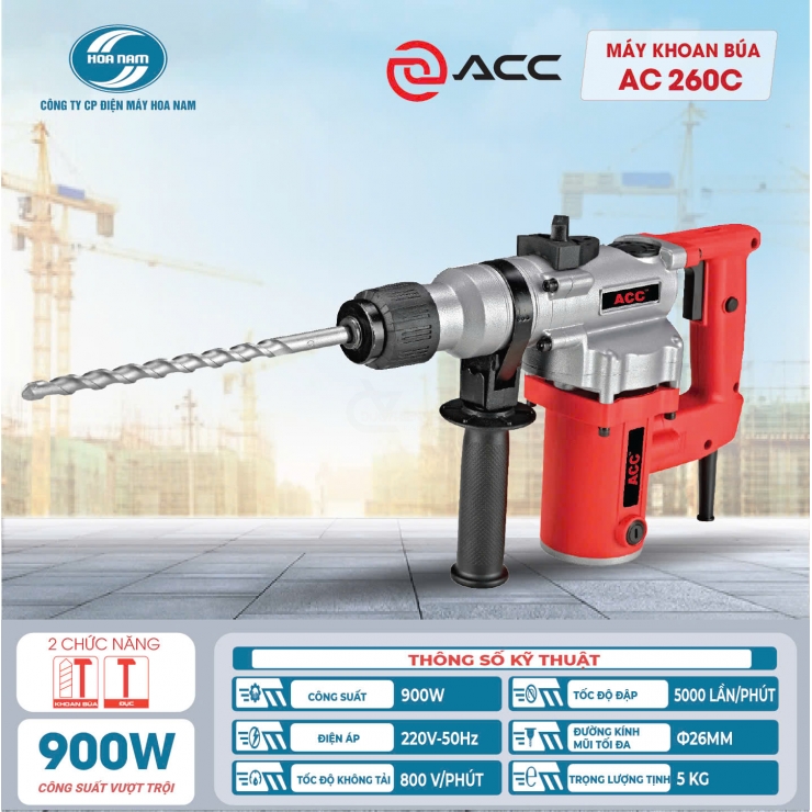 Máy đục 14mm ACC AC288 1500W