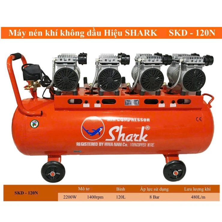 Máy nén khí công nghiệp 2200W Shrak SKD-120N