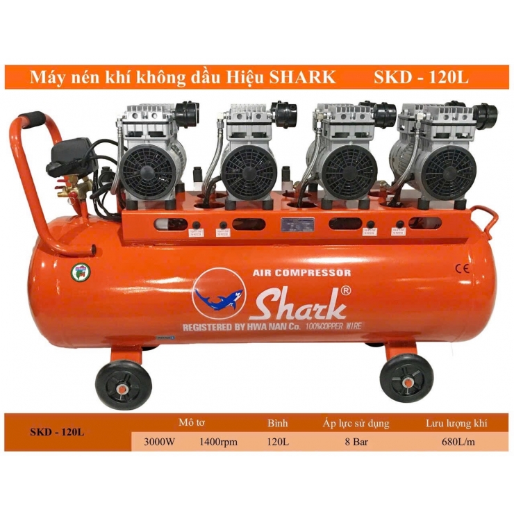 Máy nén khí công nghiệp 120 lít Shrak SKD-120L