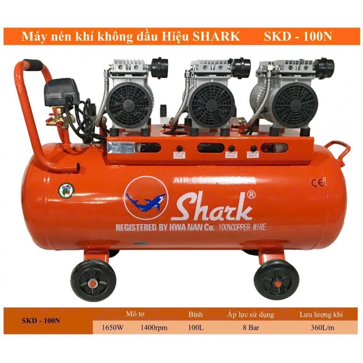 Máy nén khí công nghiệp 100 lít Shrak SKD-100N