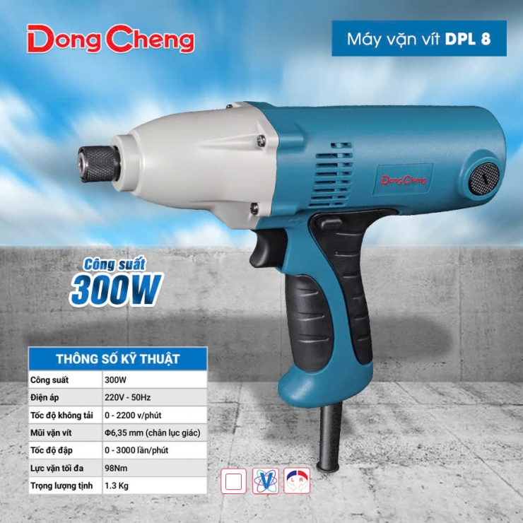 Máy bắn vít 300W Dongcheng DPL8