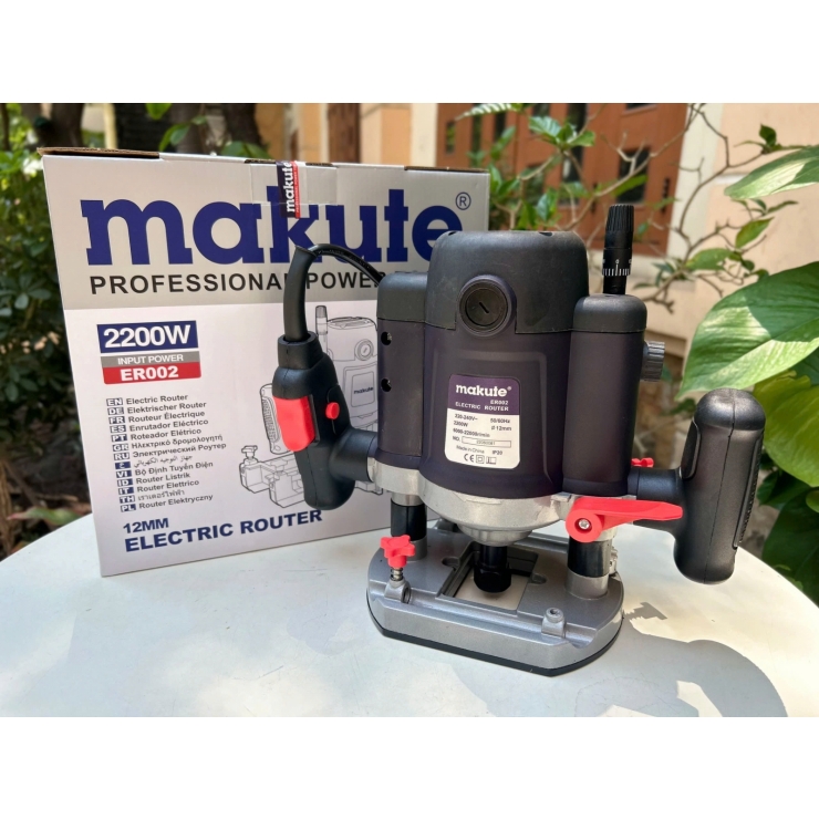 Máy soi gỗ 2 tay chỉnh tốc 12mm Makute ER002 2200W