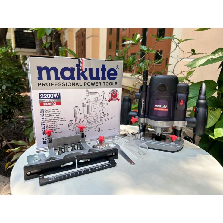 Máy soi gỗ 2 tay chỉnh tốc 12mm Makute ER002 2200W