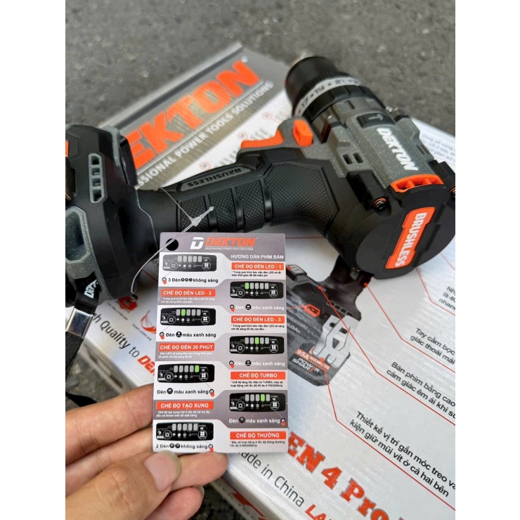 Máy khoan 160Nm Pin 21V Dekton M21-ID13160PROMAX