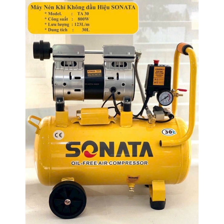Máy nén khí không dầu 30 lít Sonata TA 30 800W
