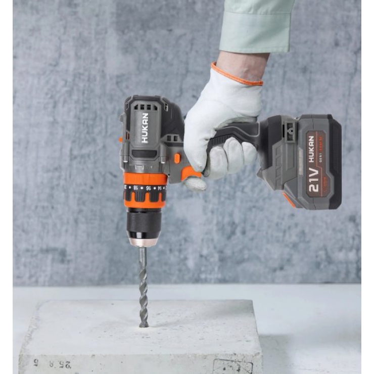 Máy khoan Pin 21V Hukan G1-F88 Brushless ( chưa Pin & Sạc )