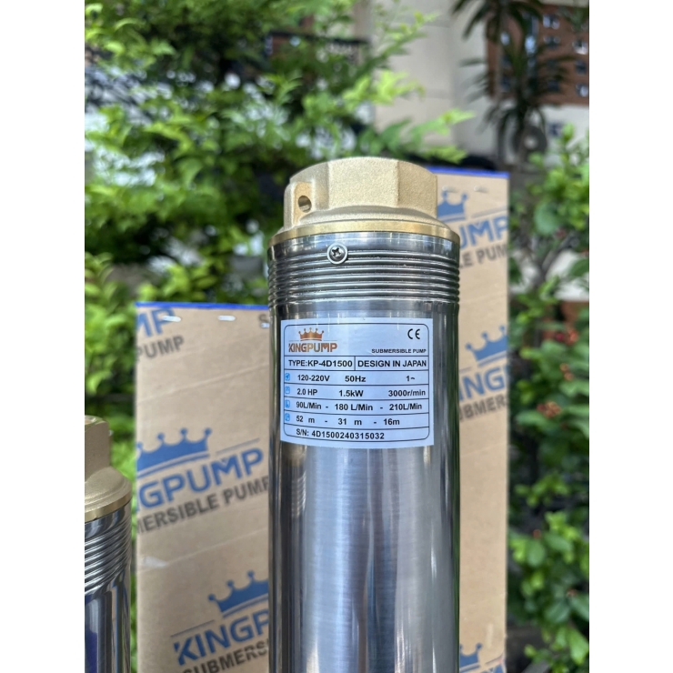 Máy bơm hoả tiễn 1.5kW Kingpump KP-4D1500 